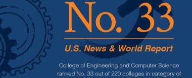 The College ranked 33rd nationally in the category of Best Undergraduate Engineering Programs